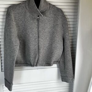 1.STATE Heather Gray Knit Jacket with NEW VERSION 0f the old long sweatshirt.